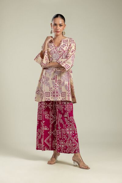 Printed | Cambric | Geometric Cambric Pants | GBP 12.50