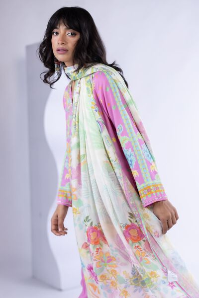 Printed | Light Thai Silk | Dupatta | GBP 20.00