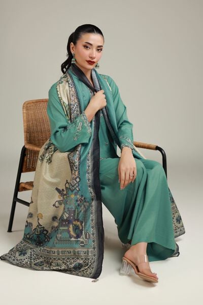 Embroidered | Polyester Silk | All-Season Paisley Dupatta | GBP 20.00