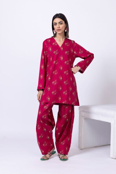 Printed | Crosshatch Poplin | Pants | GBP 8.50