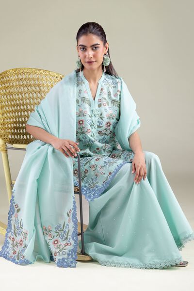 Embroidered | Mesuri | Floral Sleeveless Kurta | GBP 25.00
