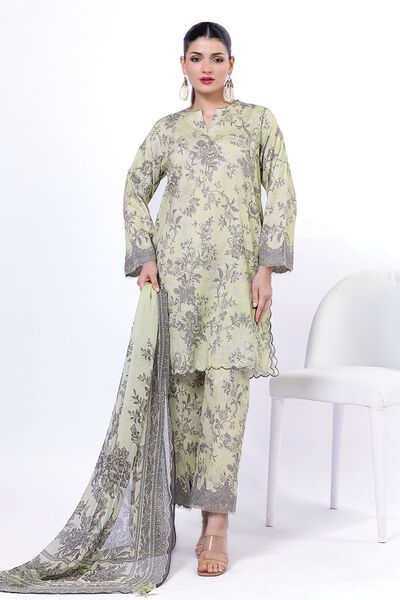 Embroidered | Cambric | Fabrics 3 Piece | GBP 22.50