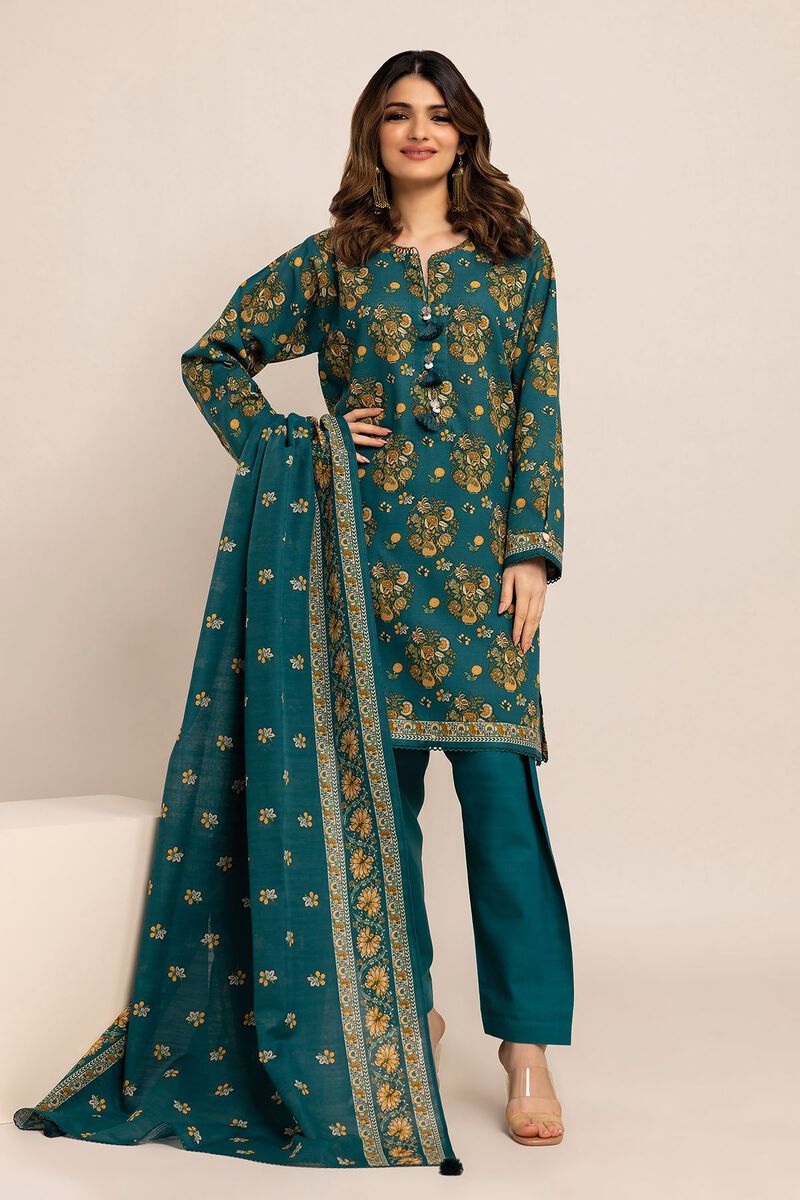 Printed | Light Khaddar | Fabrics 3 Piece | null