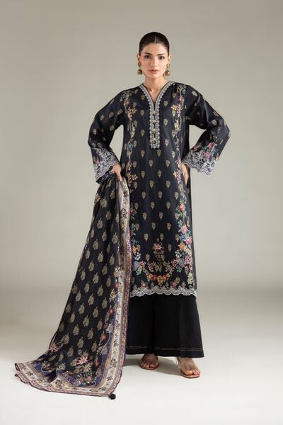 Embroidered | Jacquard | Fabrics 3 Piece | GBP 40.00
