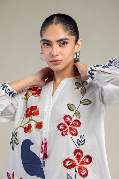 Embroidered | Cambric | Floral Cambric Blouse | GBP 20.00