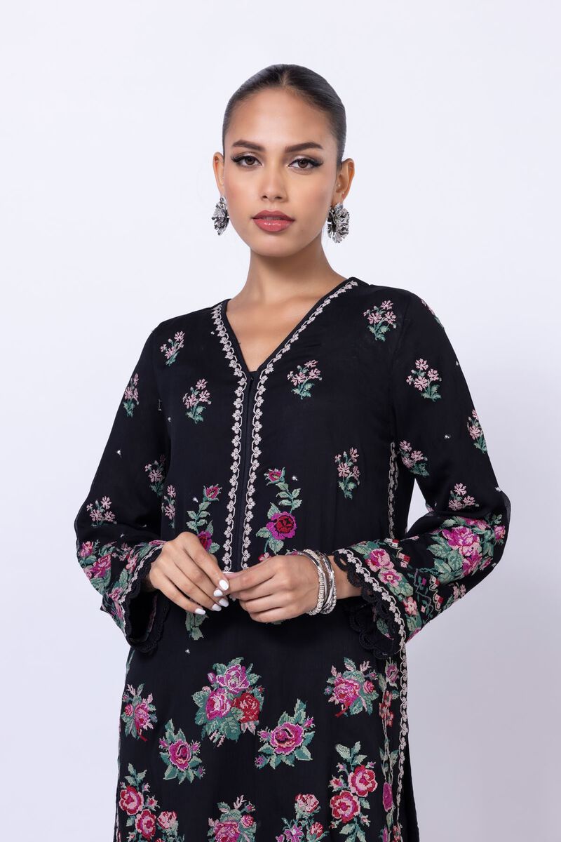Embroidered | Polyester Crinkle Chiffon | Kurta | GBP 24.00