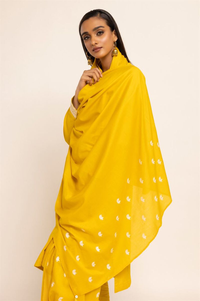 Dyed Embroidered | Lawn | Dupatta | Embroidered | null