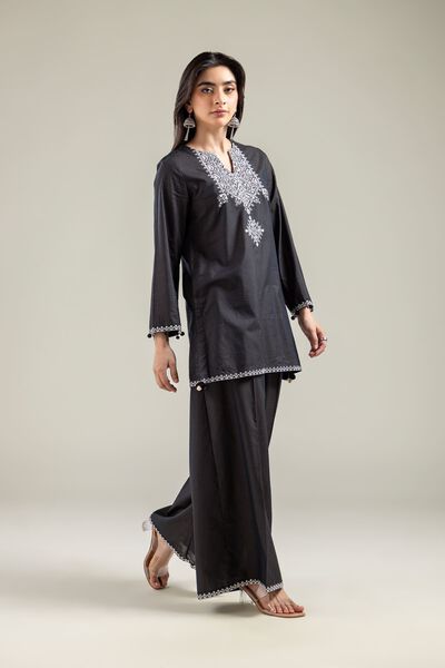 Embroidered | Mesuri | Black Mesuri Pants | GBP 15.00