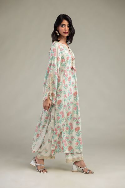 Embroidered | Raw Silk | Pants | GBP 30.00