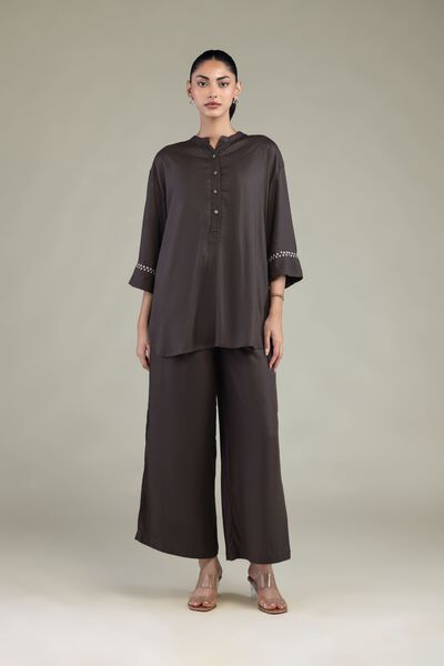 Embroidered | Viscose Crepe | Trousers | GBP 20.00
