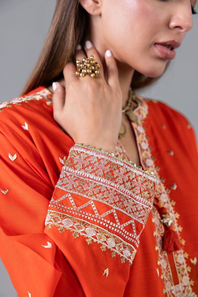 Embroidered | Dull Raw Silk | Kurta | null