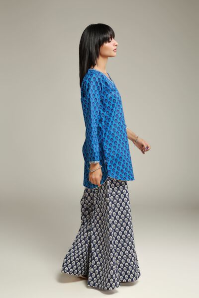 Embroidered | Cambric | Wide Fit Pants | GBP 20.00