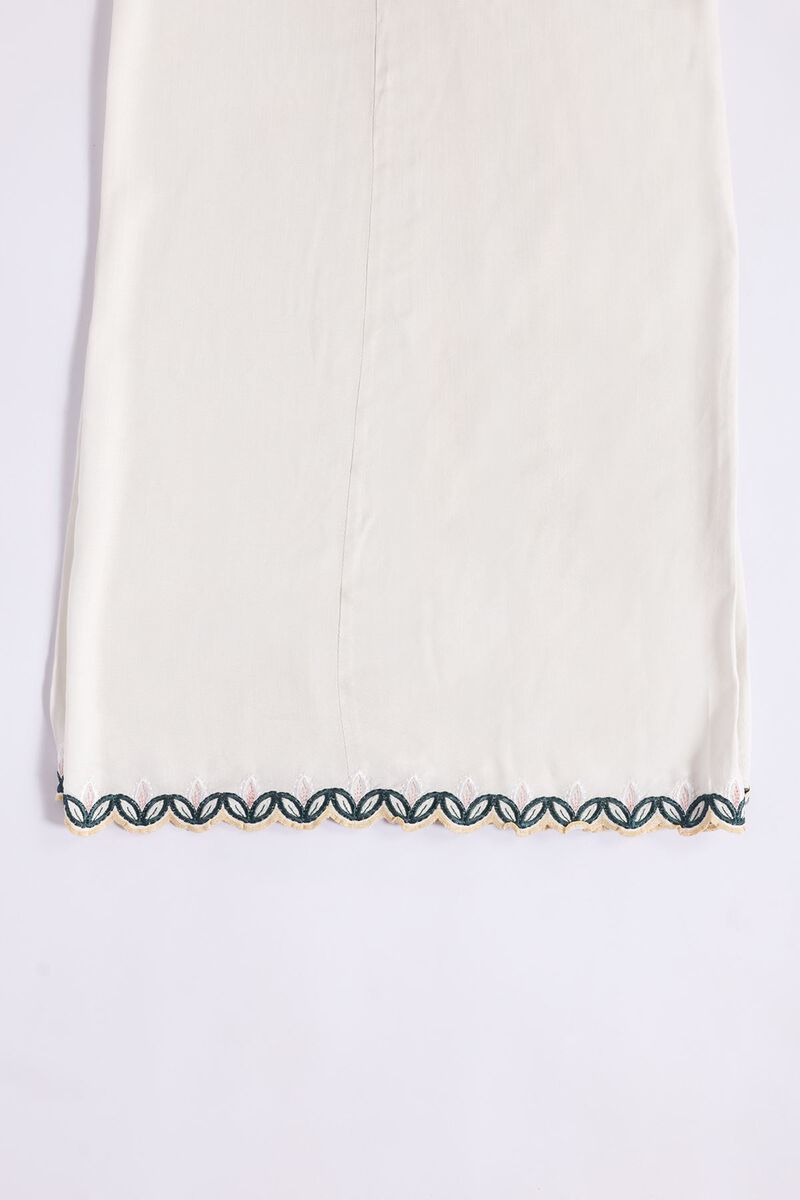 Embroidered | Crosshatch Raw Silk | Pants | GBP 10.00
