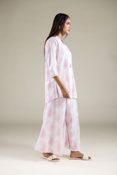 Embroidered | Textured Cotton | Pants | GBP 25.00