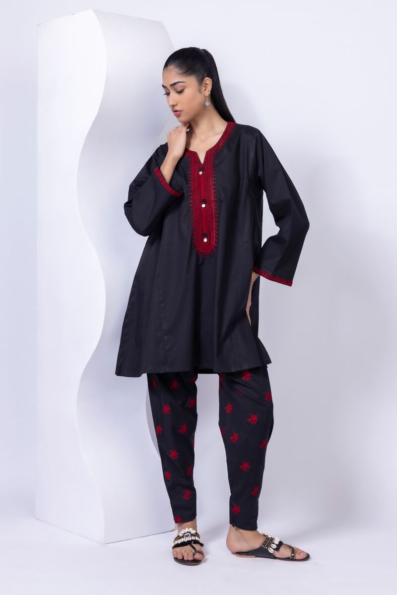 Embroidered | Crosshatch Poplin | Pants | GBP 6.00