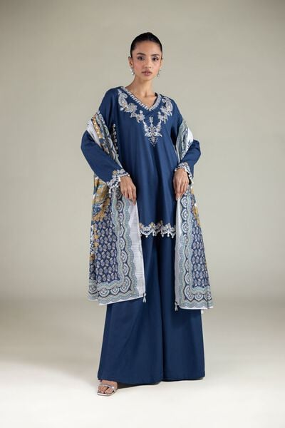 Embroidered | Raw Silk | Pants | GBP 20.00