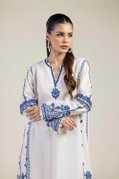 Embroidered | Cotton Dobby | 2-Piece Tailored Set | GBP 60.00