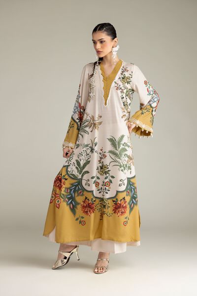 Embroidered | Raw Silk | Pants | GBP 25.00