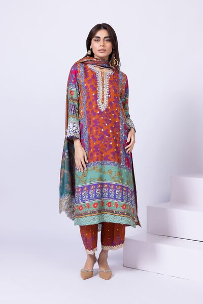 Embroidered | Viscose Oak Silk | Kurta | GBP 19.50