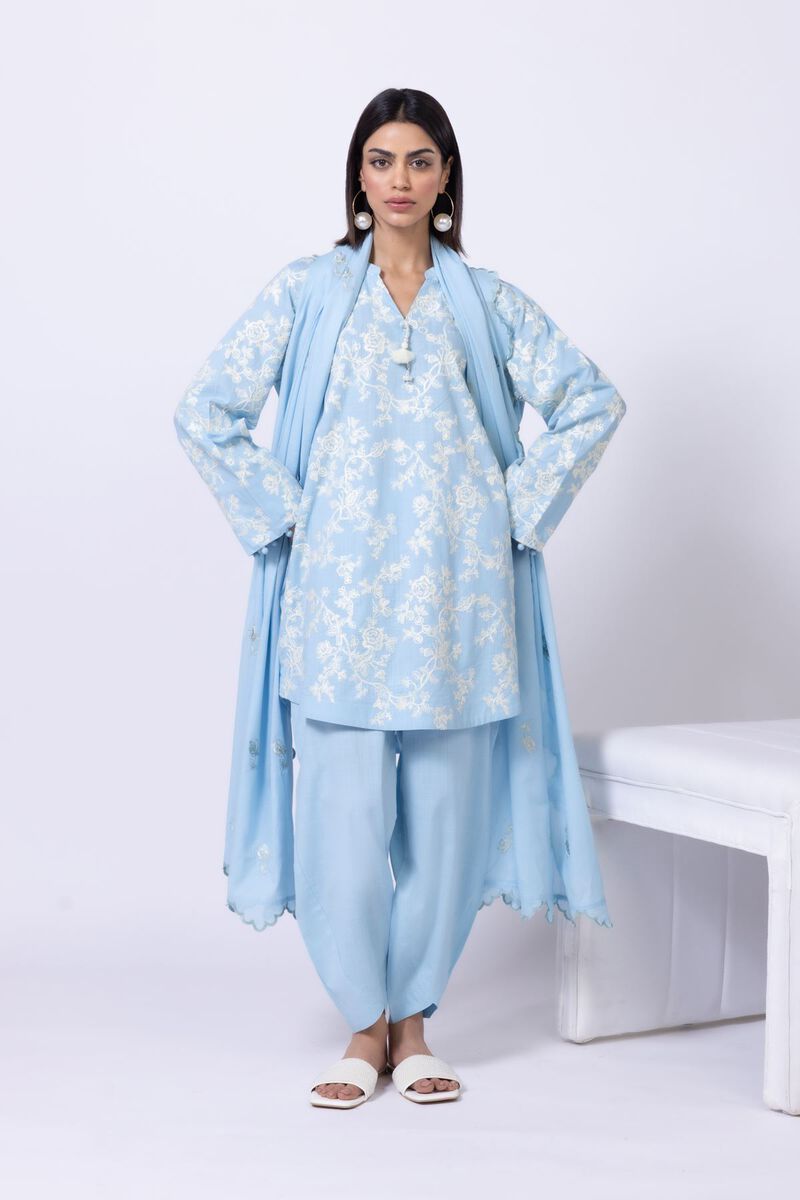 Embroidered | Crosshatch Poplin | Kurta | null