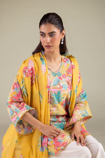 Printed | Lawn | Floral Dupatta | GBP 15.00