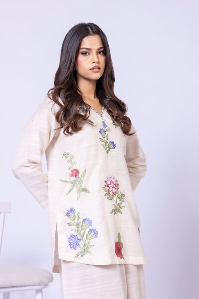 Embroidered | Textured Cotton | Kurta | GBP 15.00