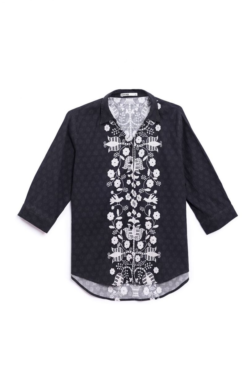 Printed | Ripple Crinkle | Shirt | null