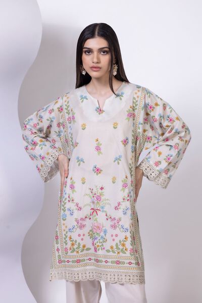 Embroidered | Cambric | Kurta | GBP 10.00