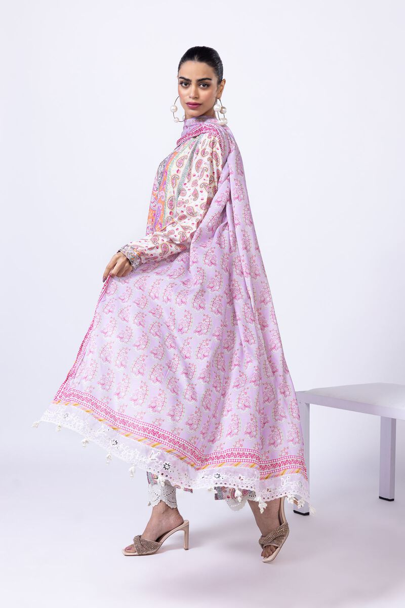 Embroidered | Light Oak Silk | Dupatta | GBP 17.50