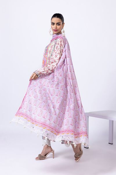 Embroidered | Light Oak Silk | Dupatta | GBP 35.00