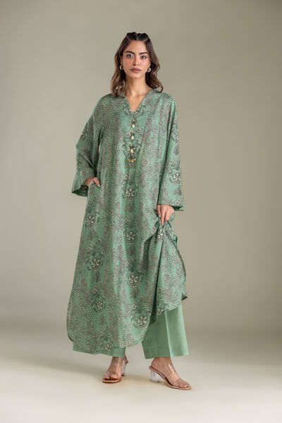 Printed | Light Khaddar | Solid Khaddar Pants | GBP 25.00