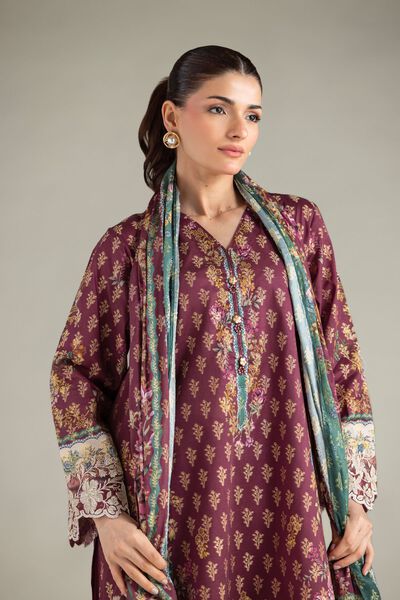 Embroidered | Jacquard | Fabrics 3 Piece | GBP 40.00