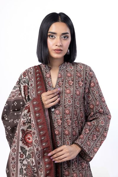 Printed | Textured Cotton | Tailored 3 Piece | GBP 40.00