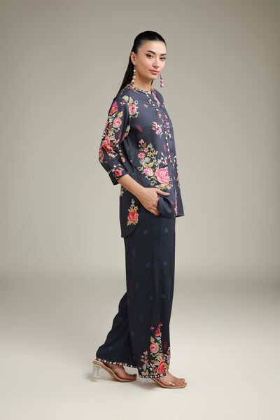 Embroidered | Viscose Crepe | Trousers | GBP 20.00