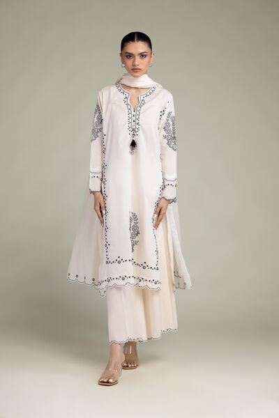 Embroidered | Cambric | Cambric Solid Pants | GBP 30.00