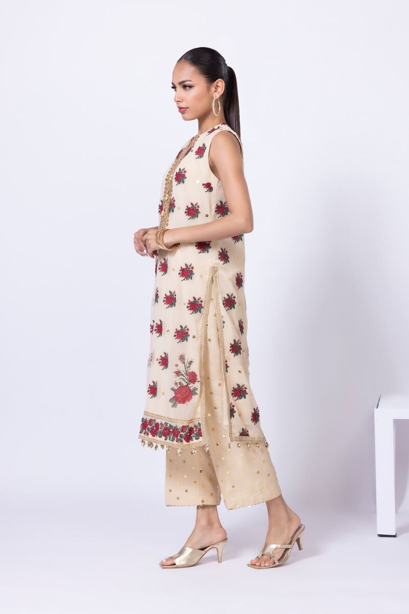 Embroidered | Polyester Crinkle Chiffon | Kurta | GBP 24.00