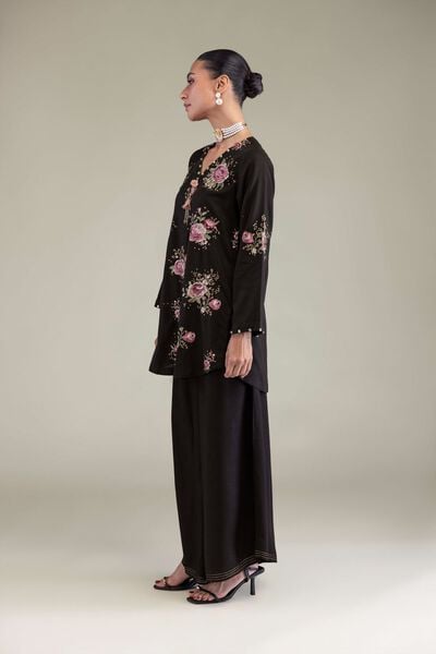 Embroidered | Raw Silk | Pants | GBP 20.00