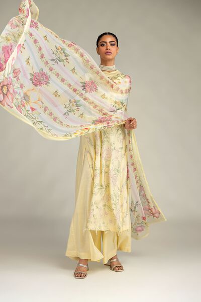 Embroidered | Raw Silk | Solid Silk Pants | GBP 25.00
