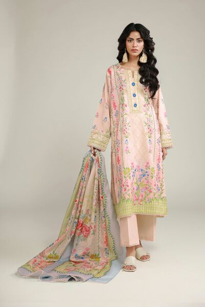 Embroidered | Jacquard | Fabrics 3 Piece | GBP 40.00