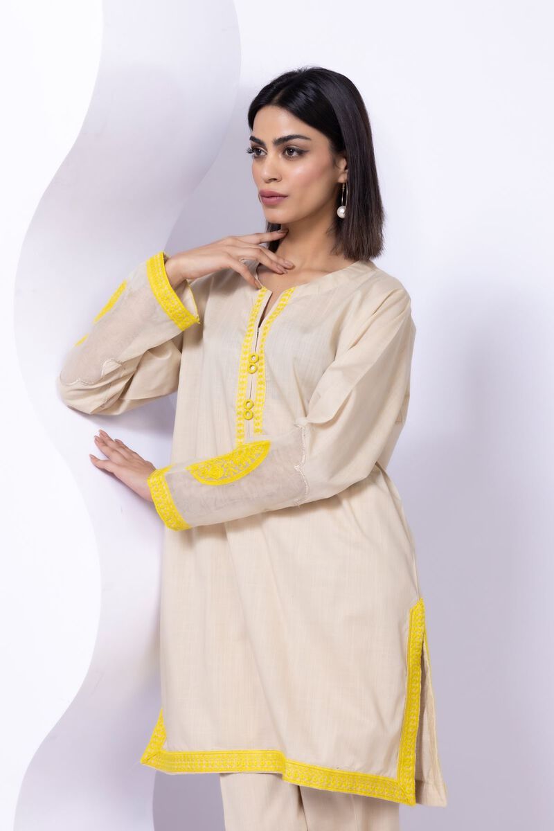 Embroidered | Crosshatch Poplin | Kurta | GBP 15.00