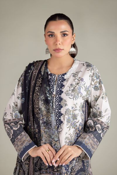 Embroidered | Cotton Dobby | Fabrics 3 Piece | GBP 28.00
