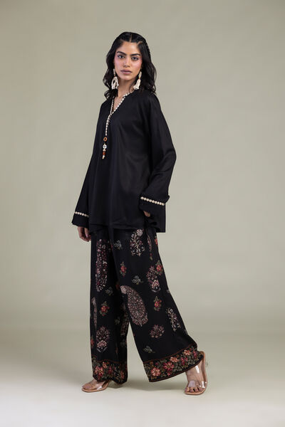 Embroidered | Viscose Crepe | Trousers | GBP 25.00