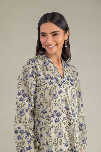 Printed | Cambric | Floral Longline Kurta | GBP 30.00