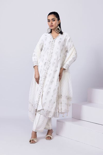 Embroidered | Viscose Oak Silk | Pants | GBP 20.00