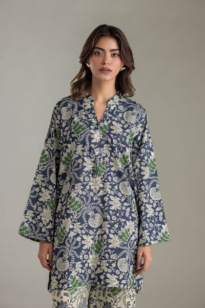 Printed | Light Khaddar | V-Neck Khaddar Kurta | GBP 30.00