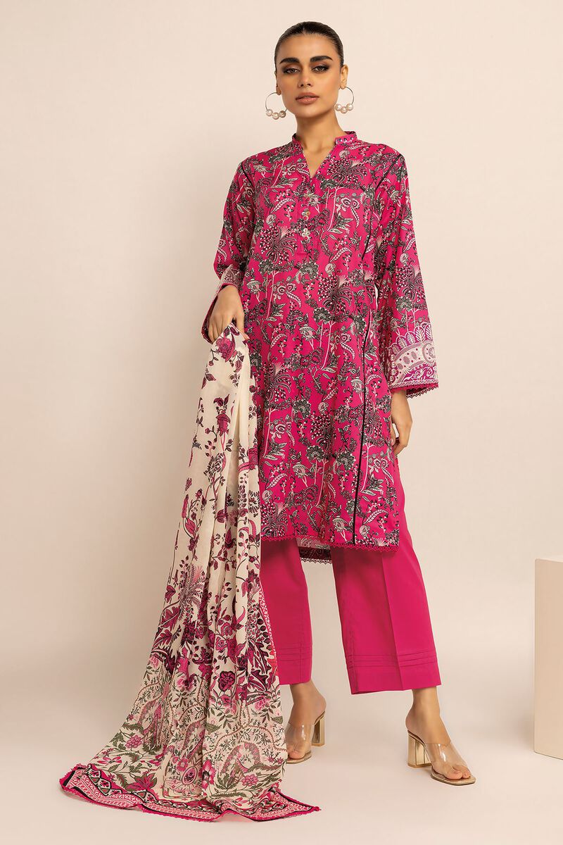 Embroidered | Cambric | Fabrics 3 Piece | null