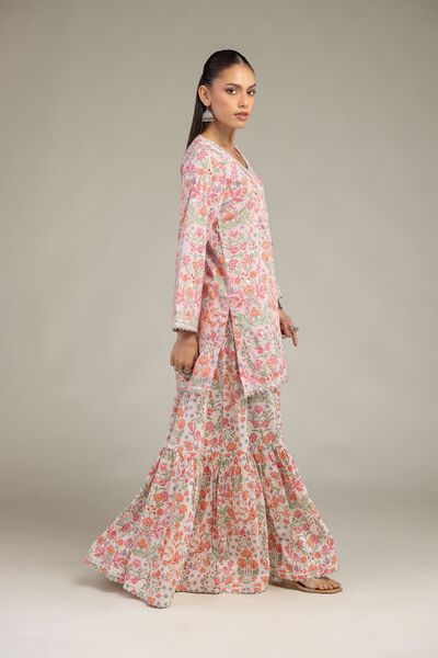 Embroidered | Cotton Viscose | Cotton Floral Pants | GBP 35.00