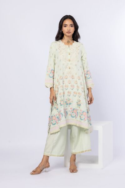Printed | Raw Silk | Pants | GBP 20.00