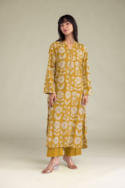 Dyed | Cambric | Solid Mustard Pants | GBP 15.00