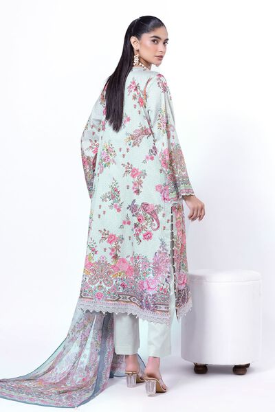 Embroidered | Cotton Satin | Tailored 3 Piece | GBP 35.00